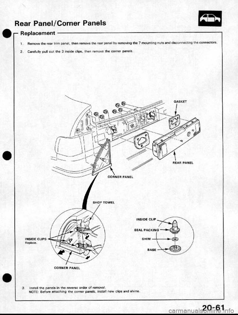 HONDA CRX 1991 2.G Workshop Manual HONDA CRX 1991 2.G Workshop Manual