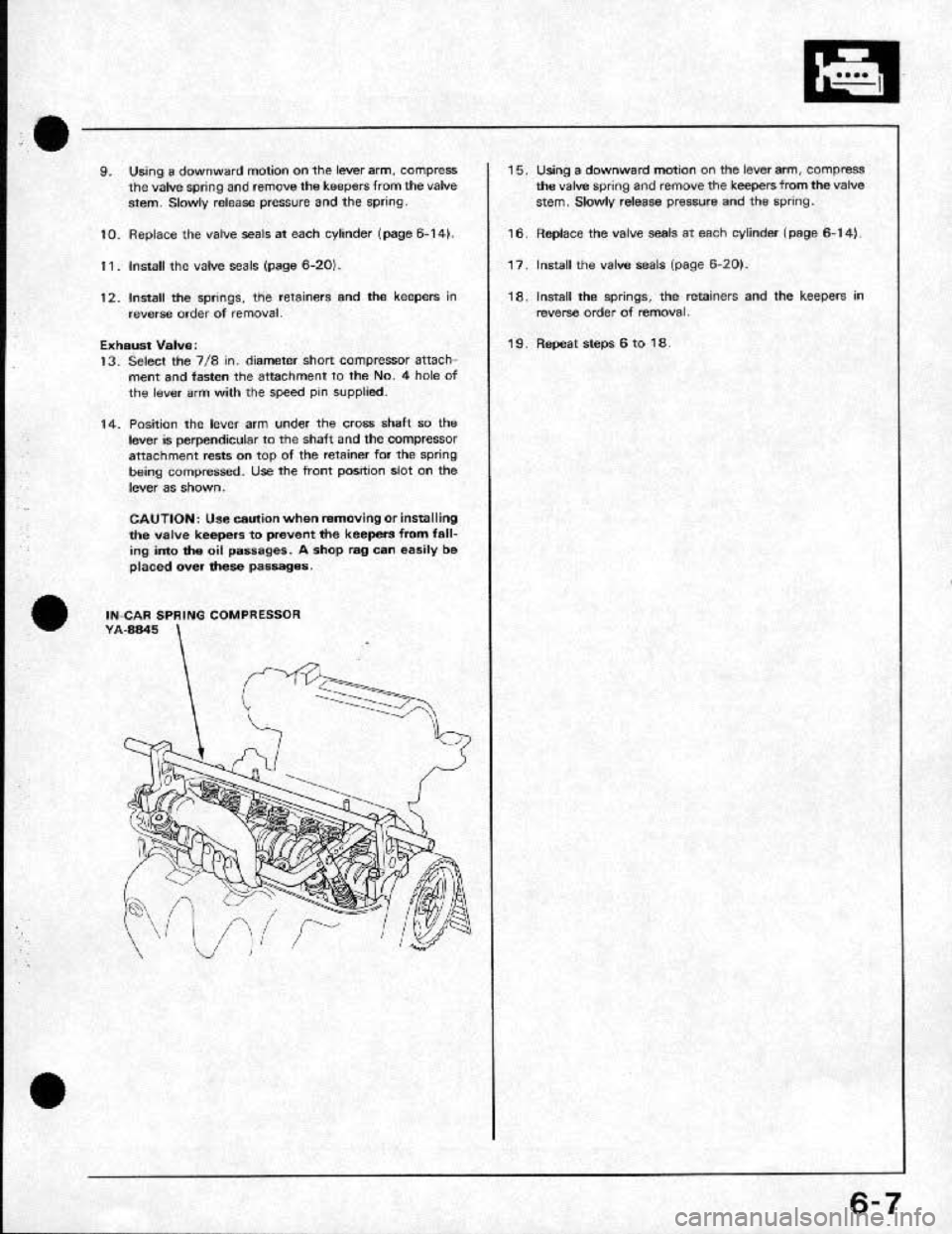 HONDA CRX 1991 2.G Service Manual 