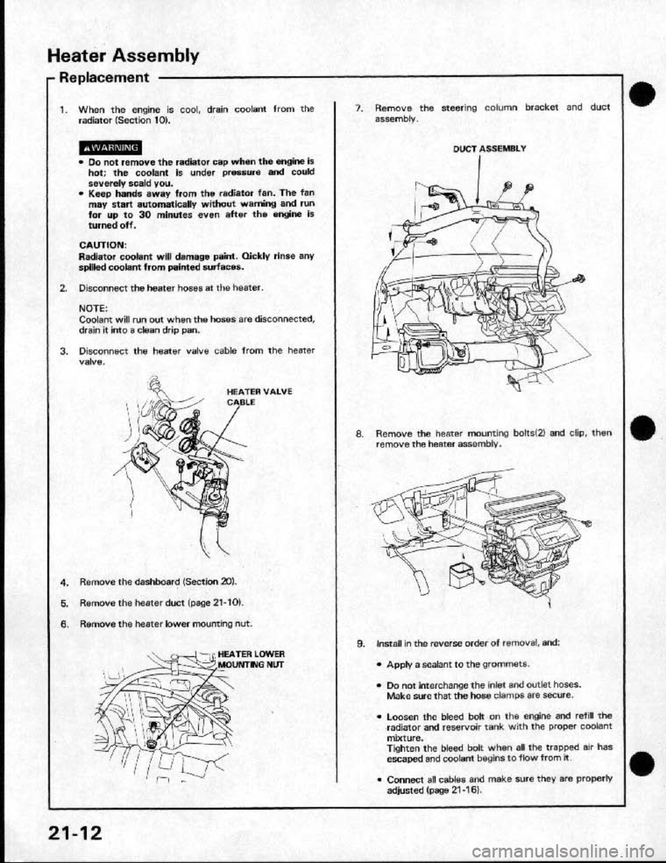 HONDA CRX 1991 2.G Workshop Manual HONDA CRX 1991 2.G Workshop Manual