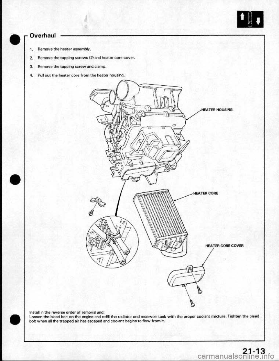 HONDA CRX 1991 2.G Workshop Manual HONDA CRX 1991 2.G Workshop Manual