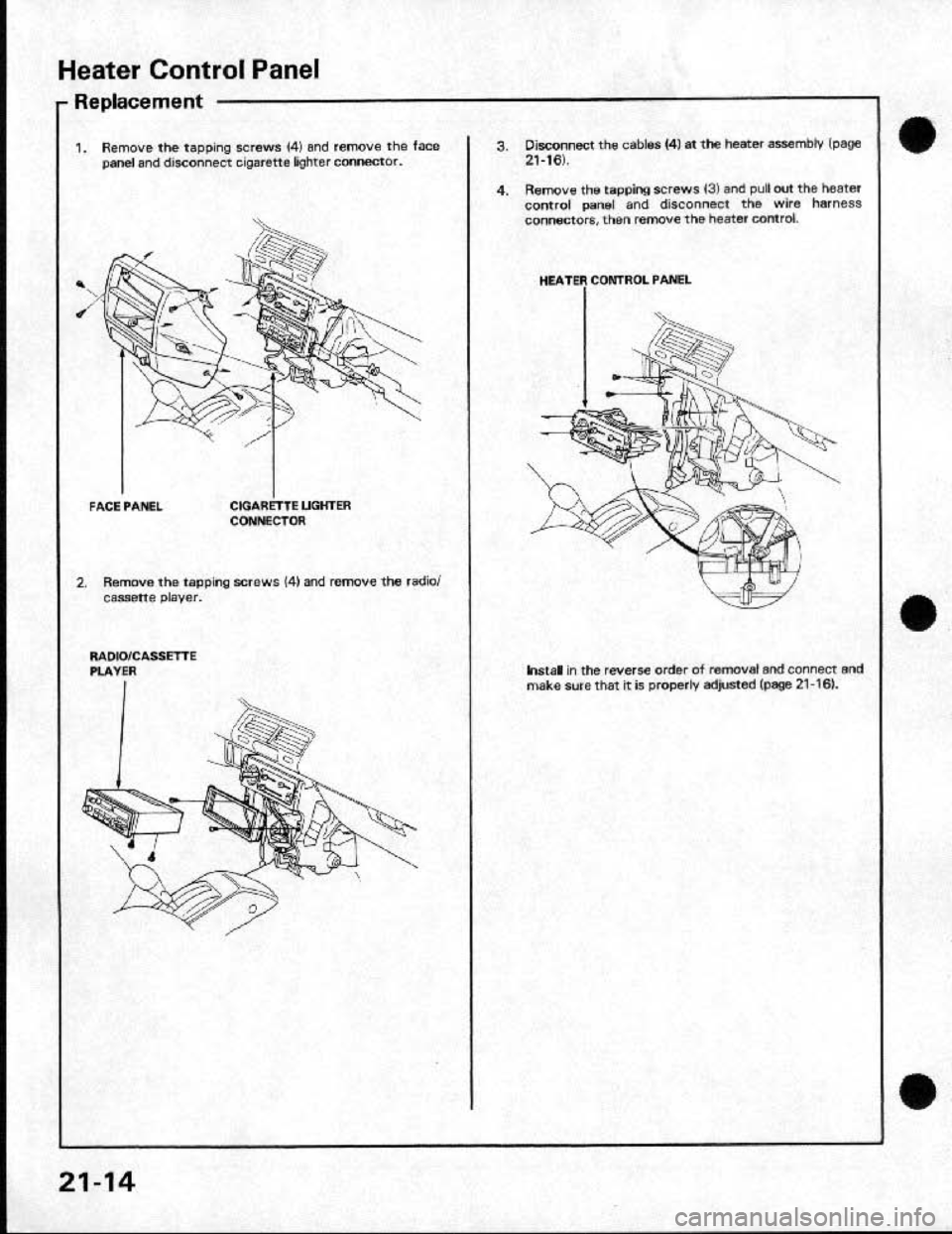 HONDA CRX 1991 2.G Workshop Manual HONDA CRX 1991 2.G Workshop Manual