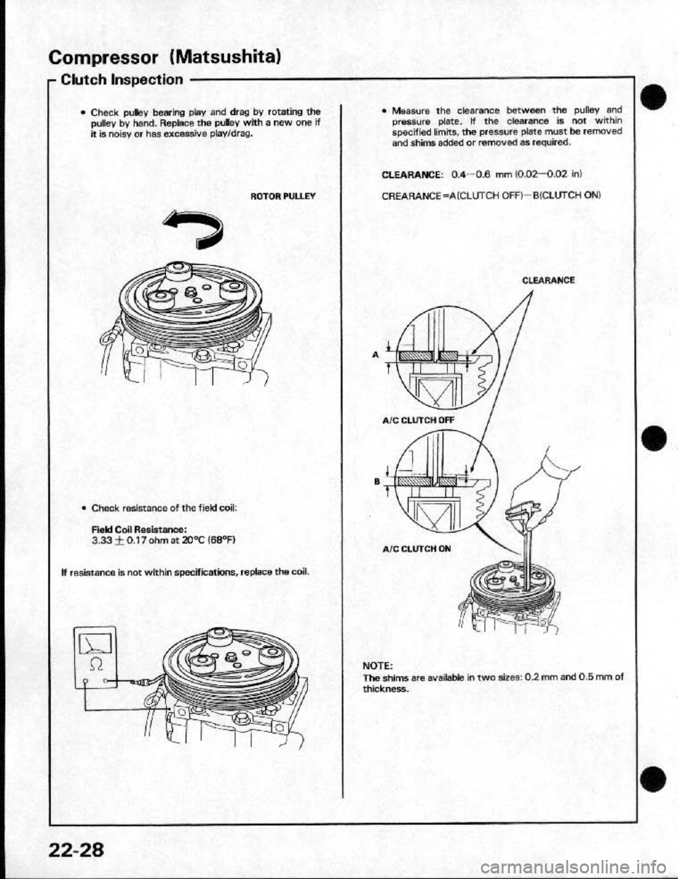 HONDA CRX 1991 2.G Workshop Manual HONDA CRX 1991 2.G Workshop Manual