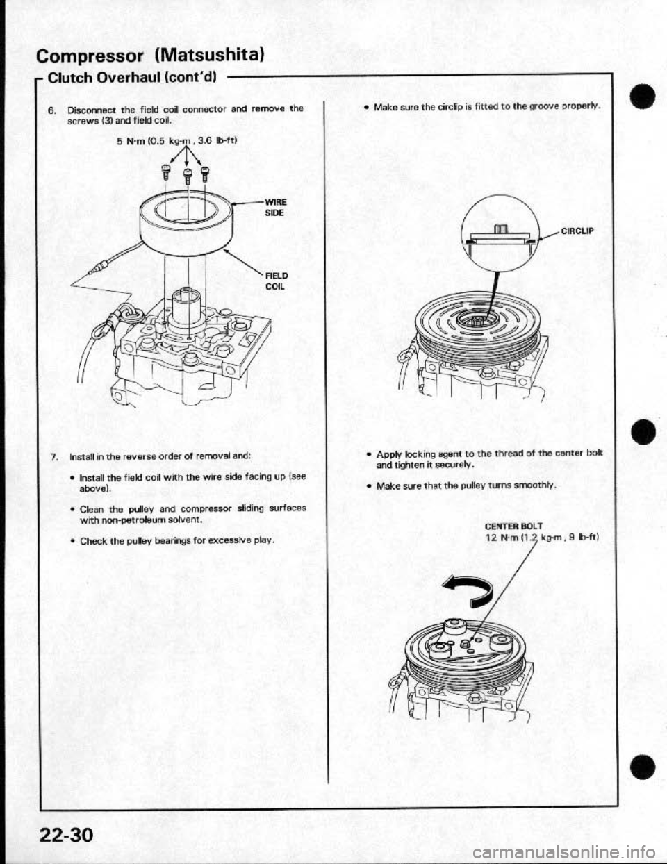 HONDA CRX 1991 2.G Workshop Manual HONDA CRX 1991 2.G Workshop Manual