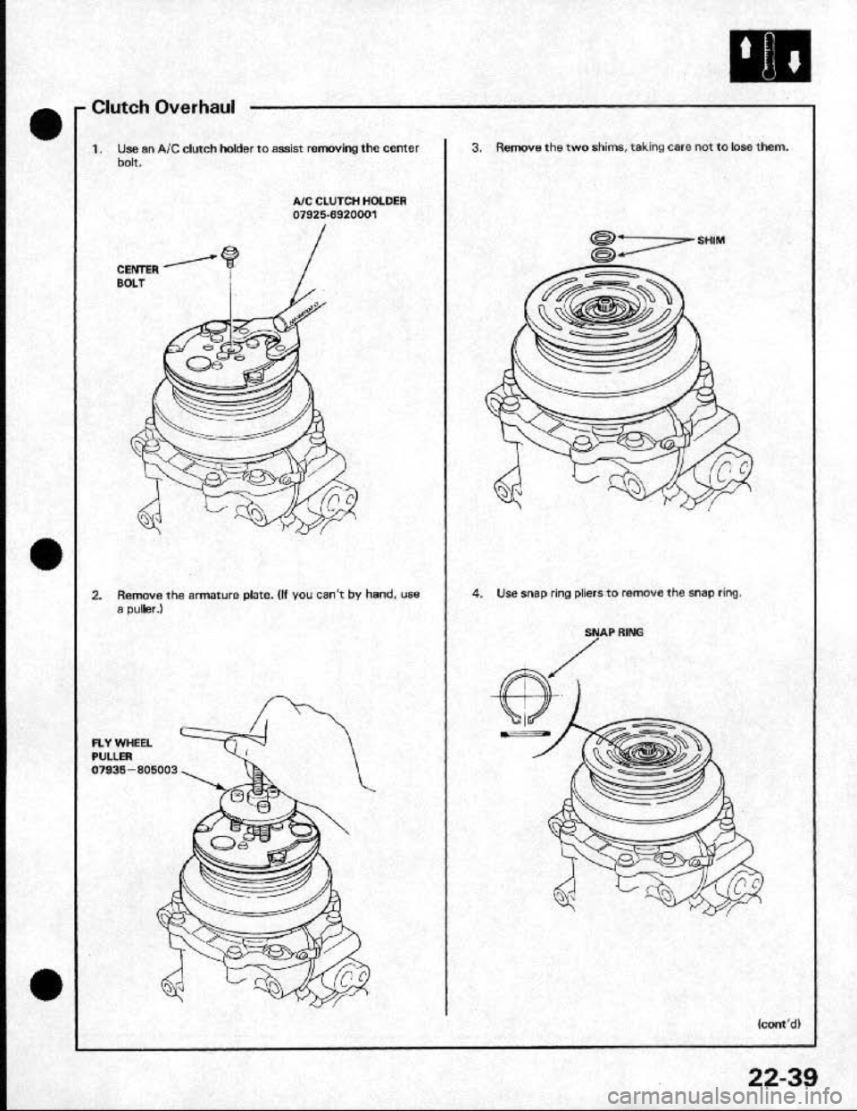 HONDA CRX 1991 2.G Workshop Manual HONDA CRX 1991 2.G Workshop Manual