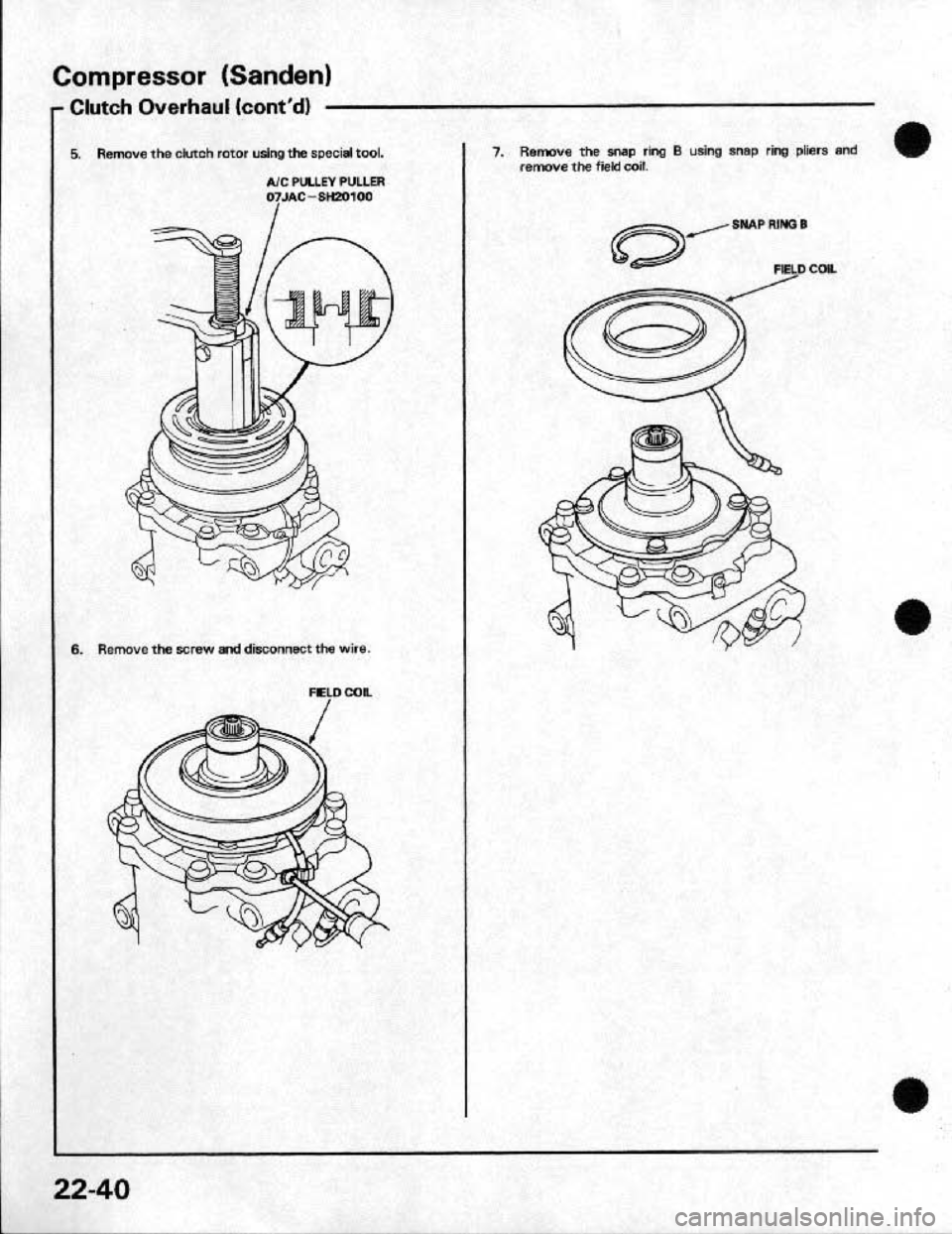 HONDA CRX 1991 2.G Workshop Manual HONDA CRX 1991 2.G Workshop Manual