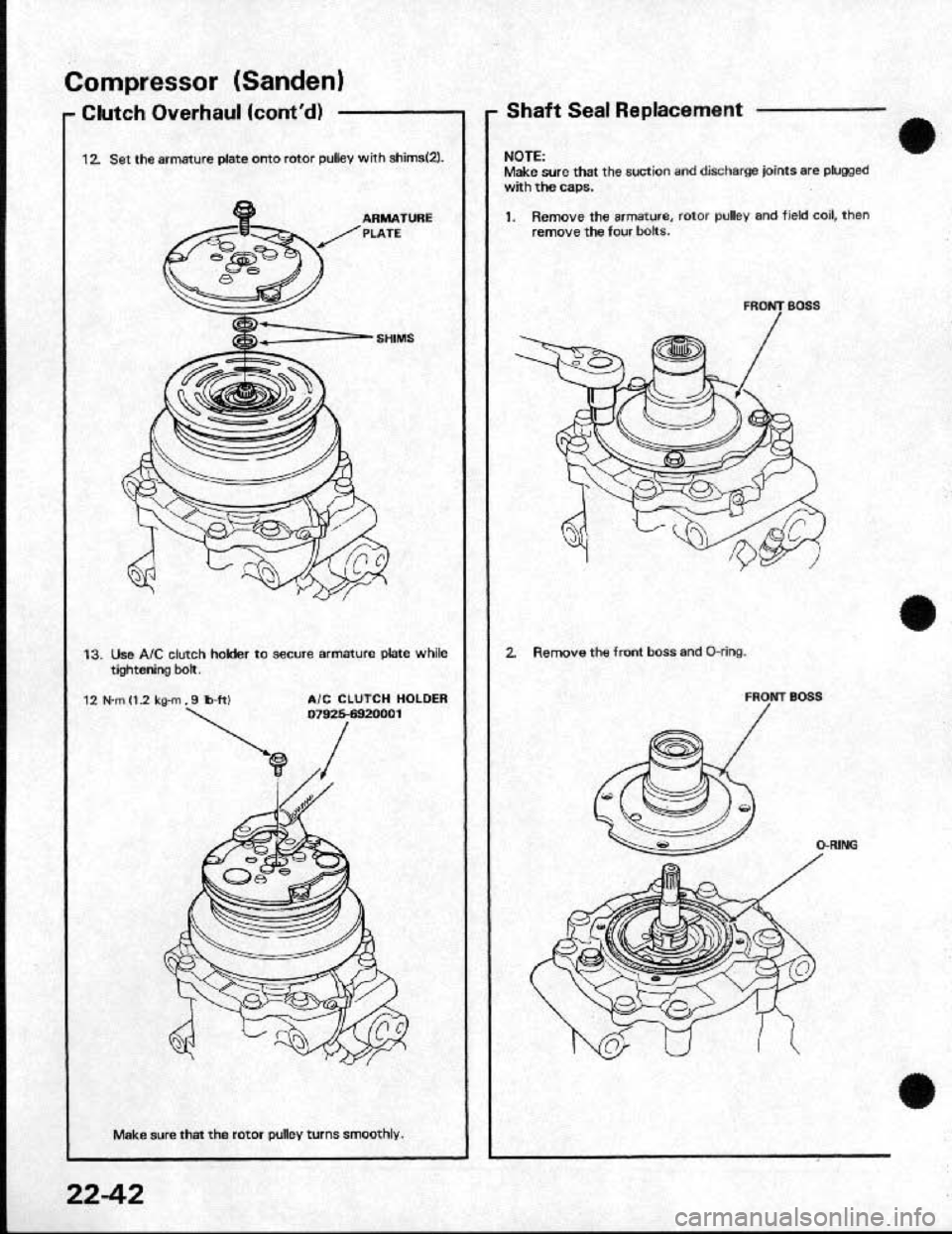 HONDA CRX 1991 2.G Workshop Manual HONDA CRX 1991 2.G Workshop Manual