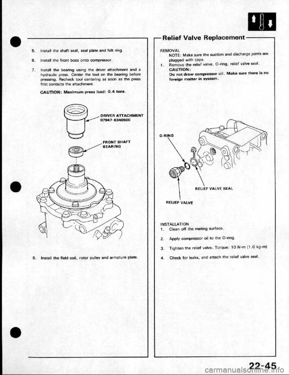 HONDA CRX 1991 2.G Workshop Manual HONDA CRX 1991 2.G Workshop Manual