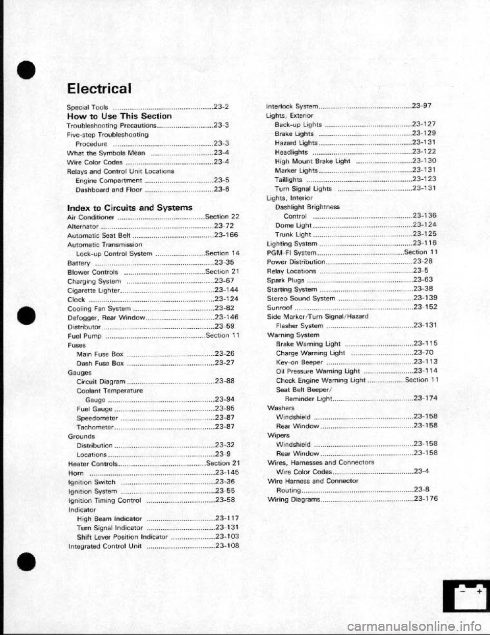 HONDA CRX 1991 2.G Workshop Manual HONDA CRX 1991 2.G Workshop Manual