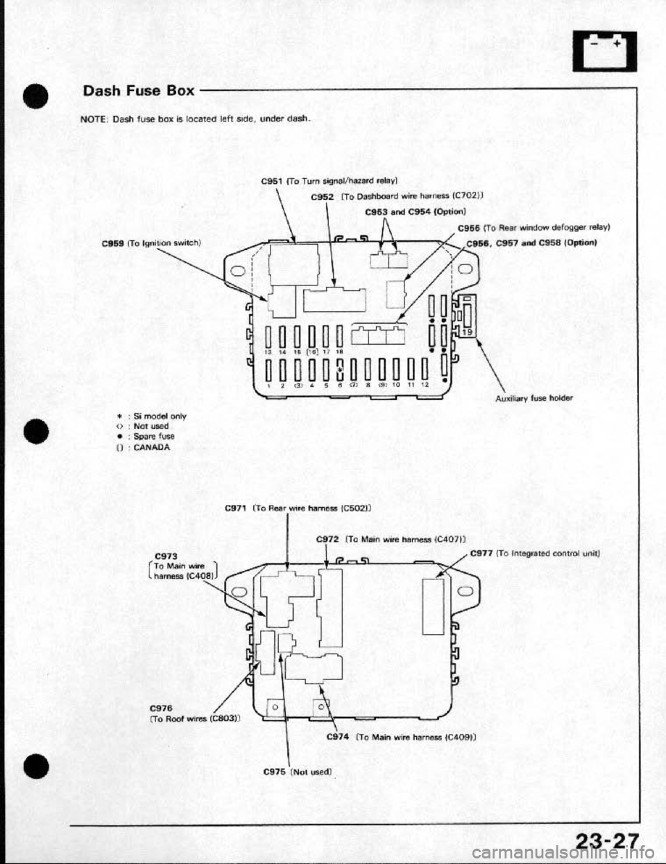 HONDA CRX 1991 2.G Workshop Manual HONDA CRX 1991 2.G Workshop Manual