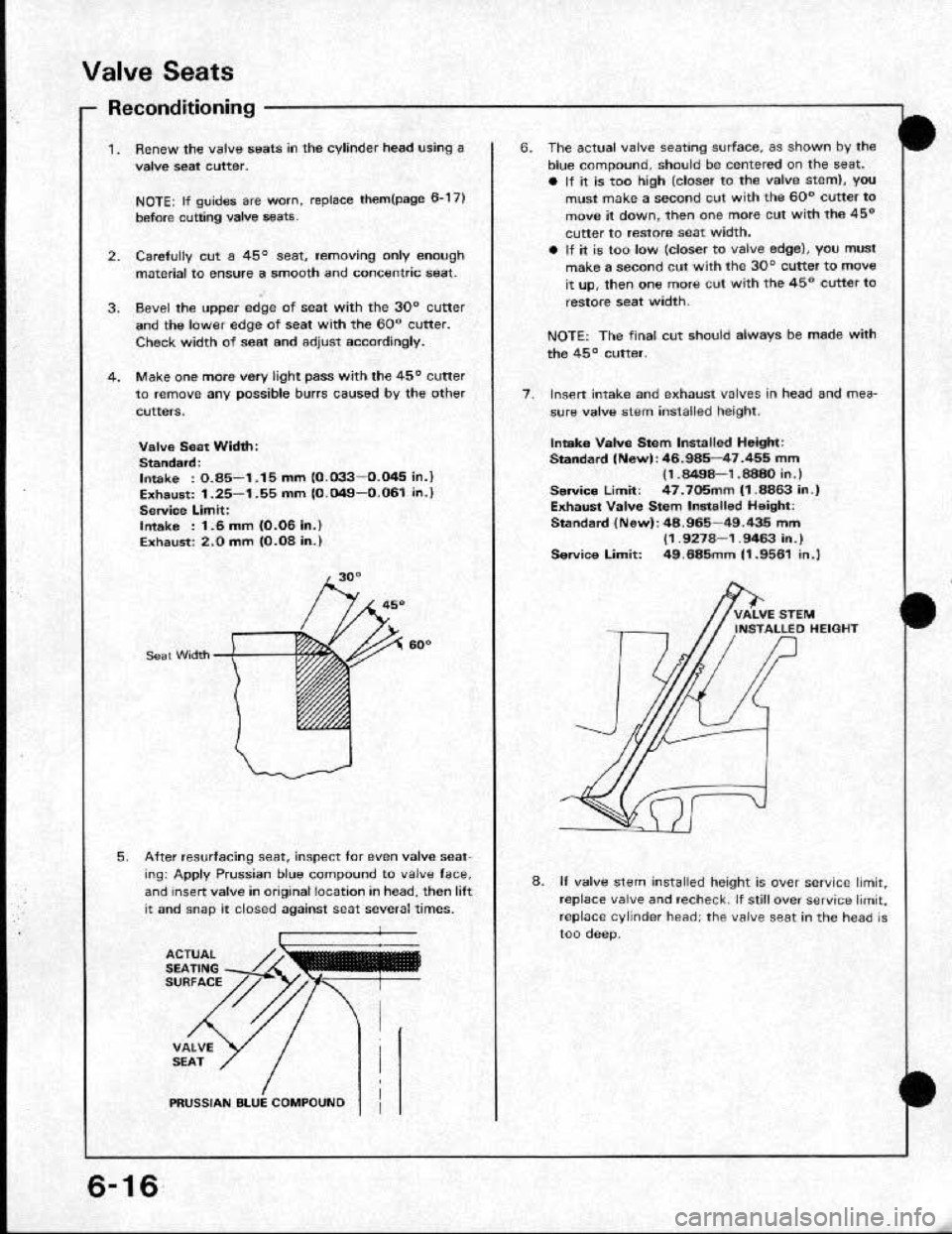 HONDA CRX 1991 2.G Repair Manual HONDA CRX 1991 2.G Repair Manual