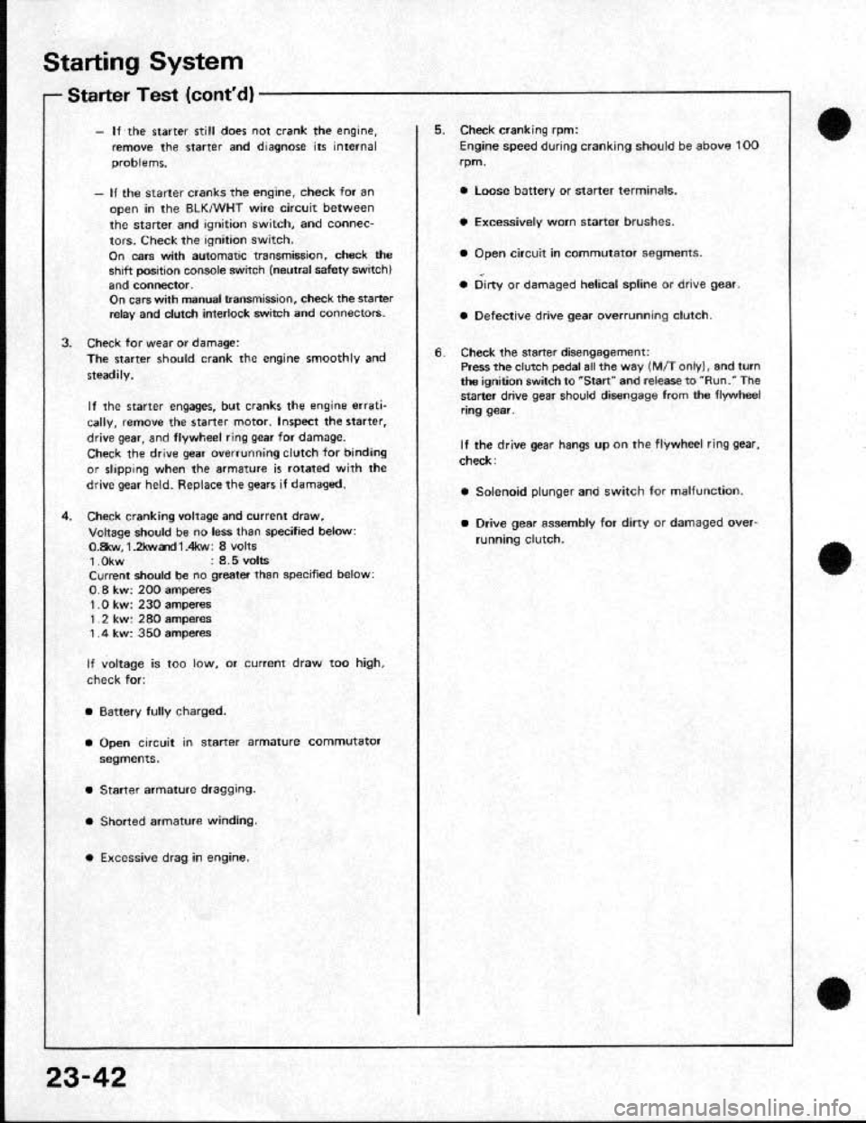 HONDA CRX 1991 2.G Workshop Manual HONDA CRX 1991 2.G Workshop Manual
