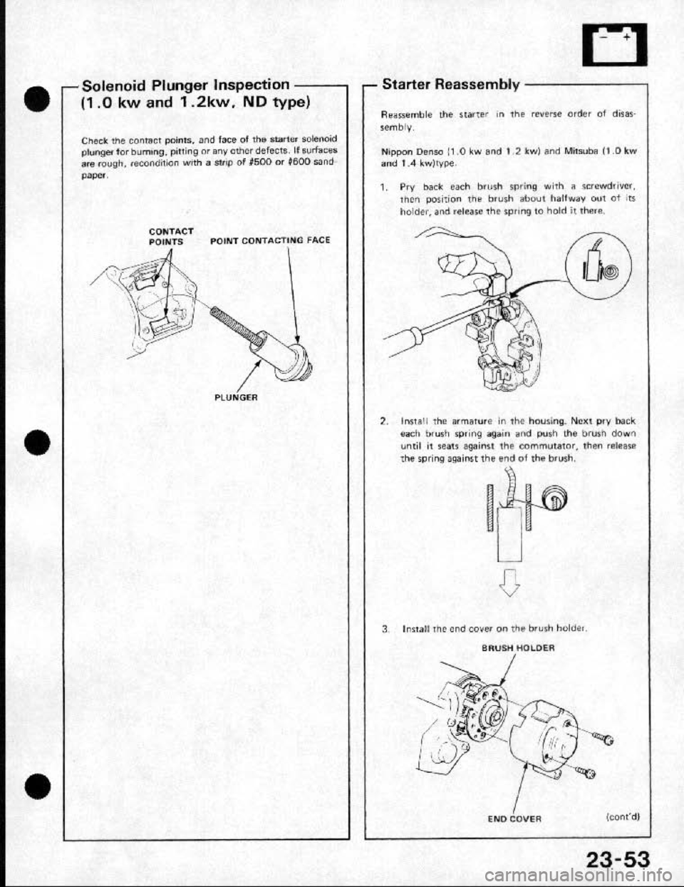 HONDA CRX 1991 2.G Workshop Manual HONDA CRX 1991 2.G Workshop Manual