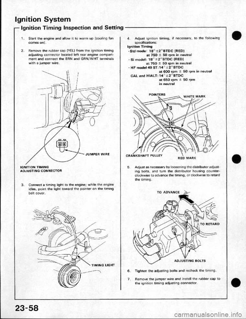 HONDA CRX 1991 2.G Workshop Manual HONDA CRX 1991 2.G Workshop Manual