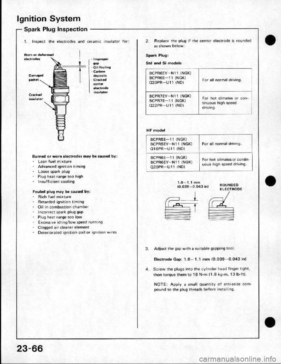 HONDA CRX 1991 2.G Workshop Manual HONDA CRX 1991 2.G Workshop Manual
