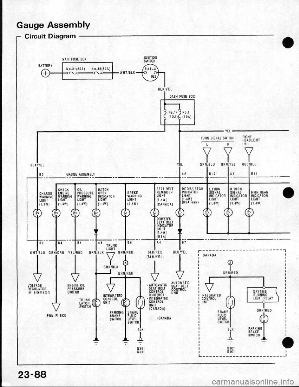 HONDA CRX 1991 2.G Workshop Manual HONDA CRX 1991 2.G Workshop Manual