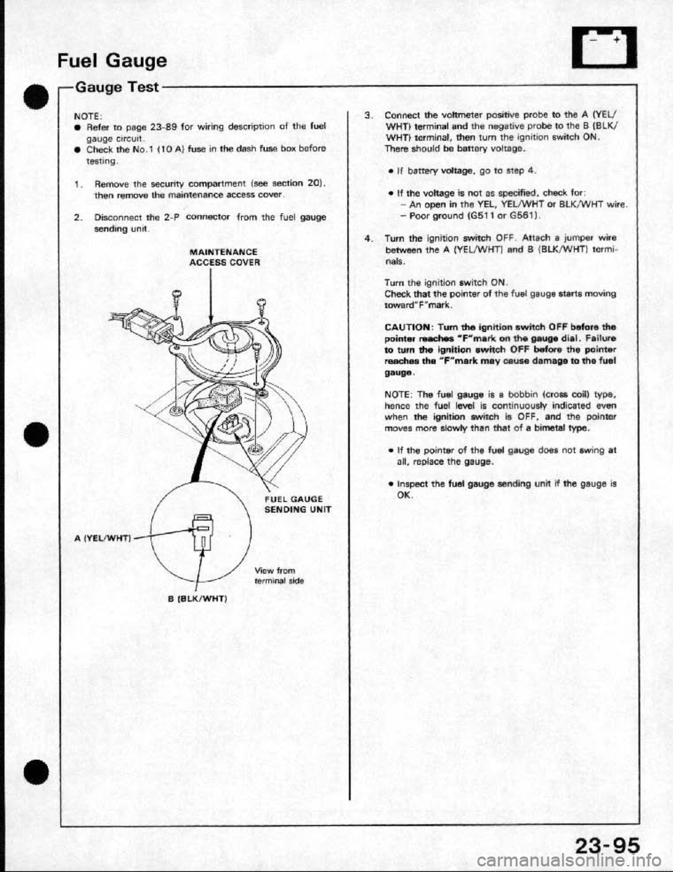 HONDA CRX 1991 2.G Workshop Manual 