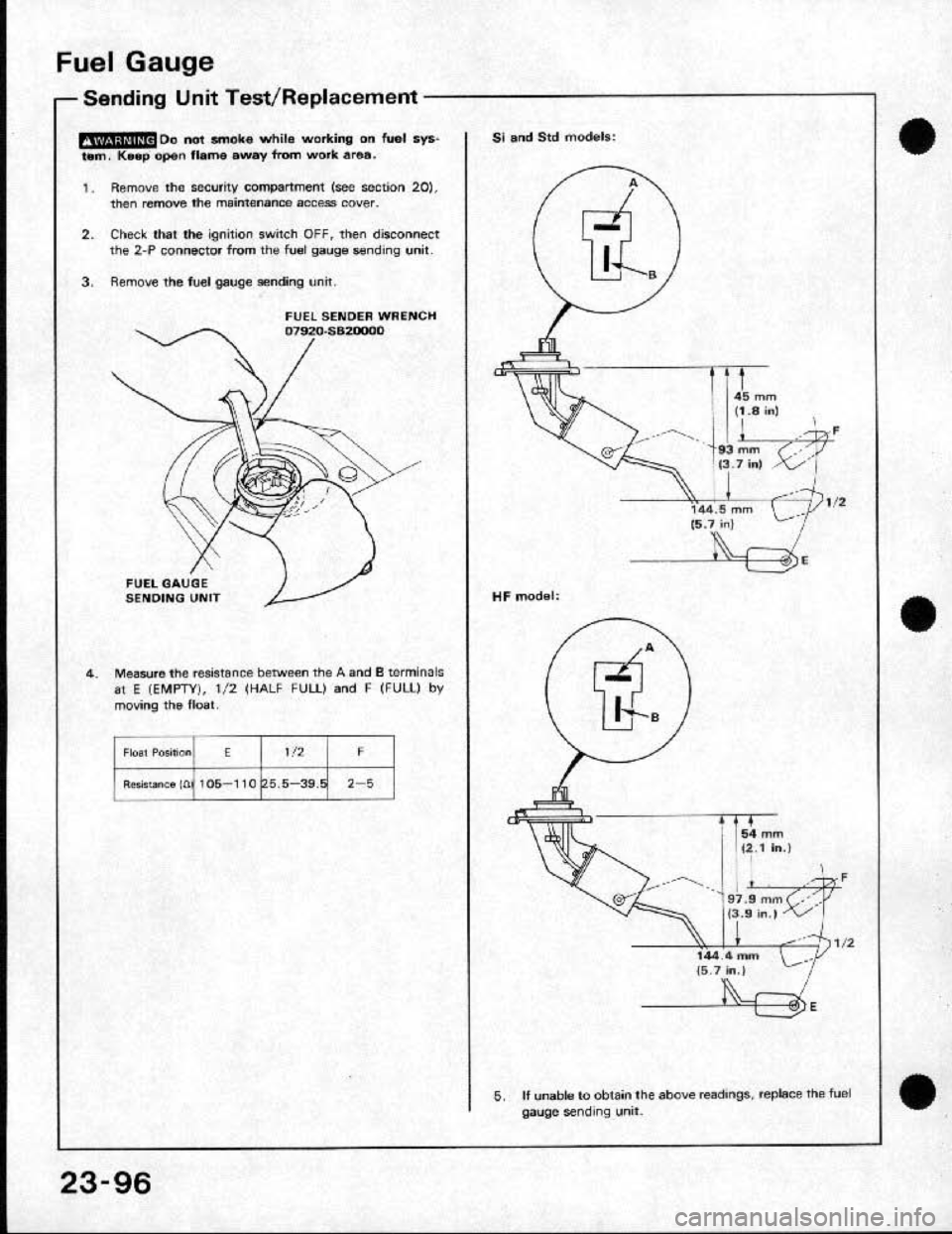 HONDA CRX 1991 2.G Workshop Manual 