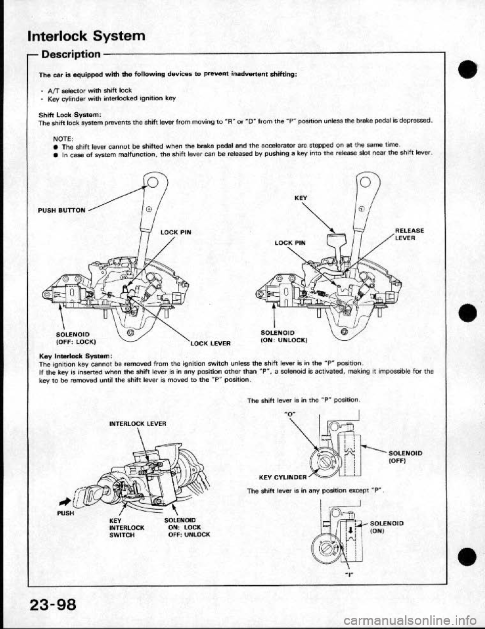 HONDA CRX 1991 2.G Workshop Manual 
