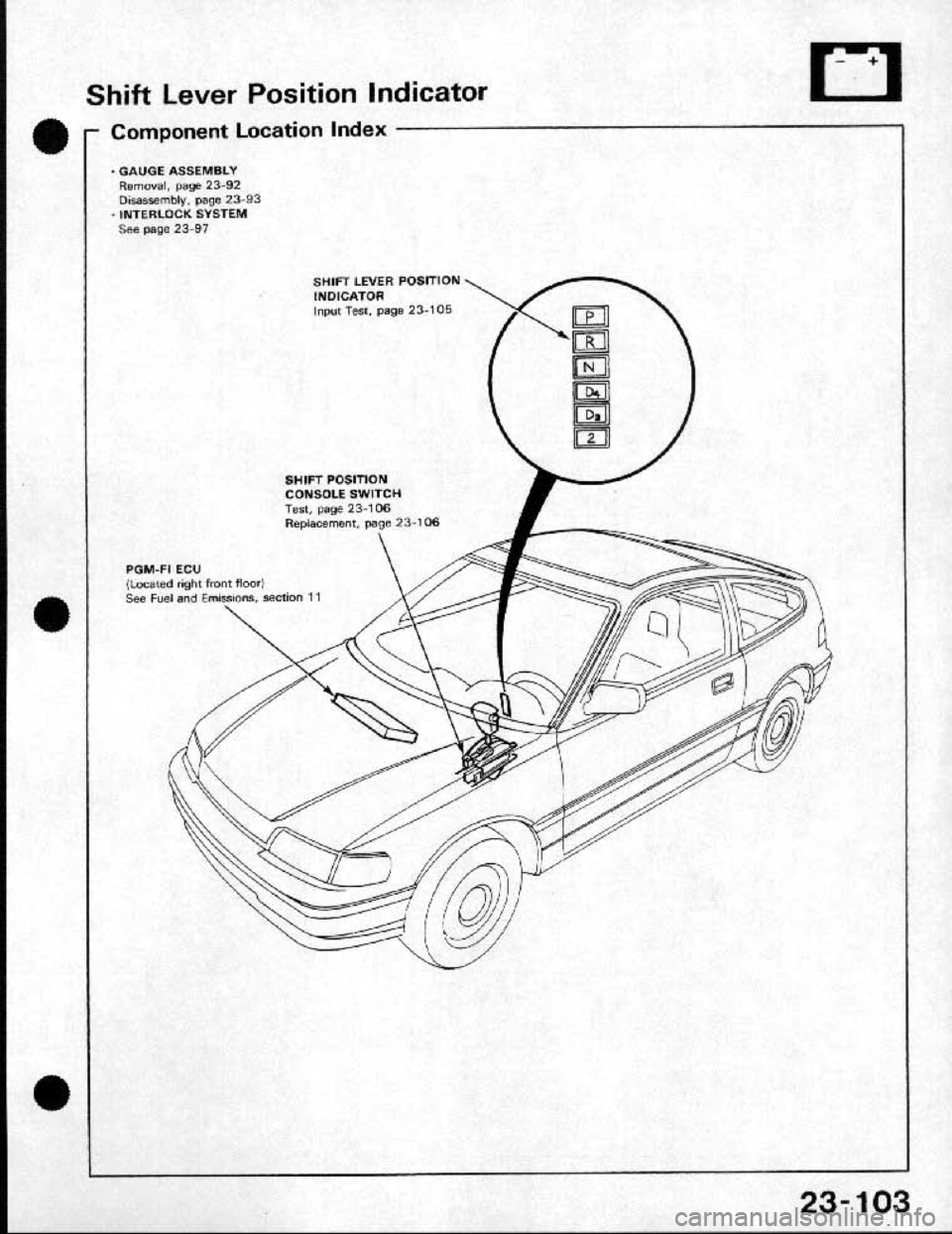 HONDA CRX 1991 2.G Workshop Manual 