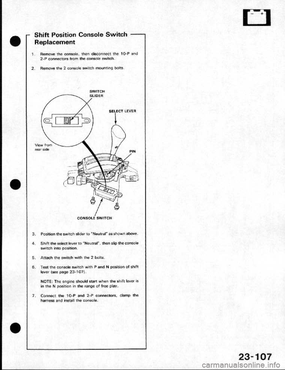 HONDA CRX 1991 2.G Workshop Manual 
