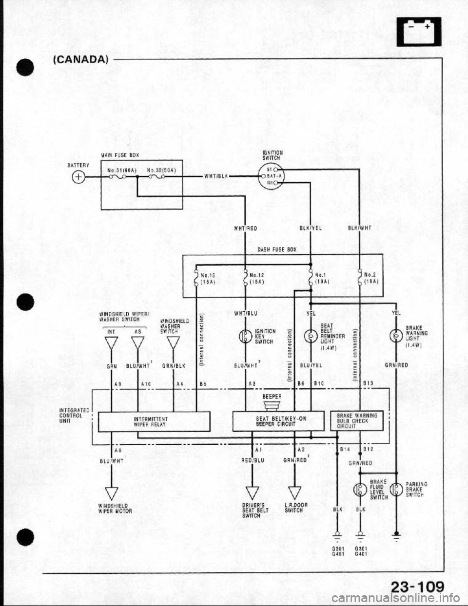 HONDA CRX 1991 2.G Workshop Manual 
