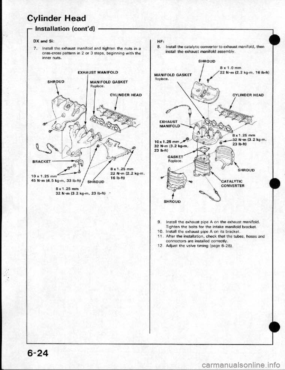 HONDA CRX 1991 2.G Repair Manual HONDA CRX 1991 2.G Repair Manual