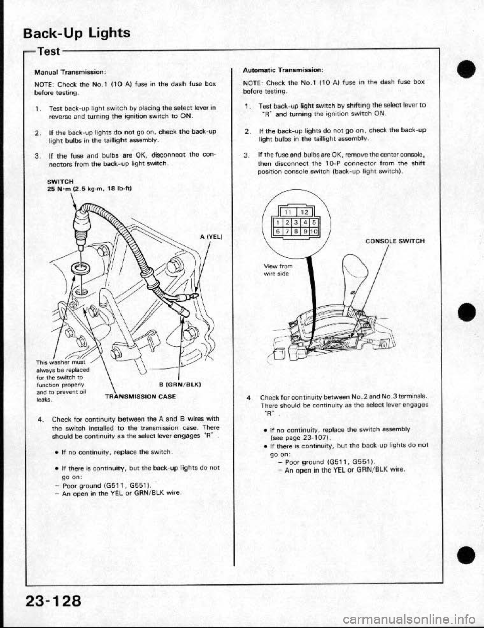 HONDA CRX 1991 2.G Workshop Manual HONDA CRX 1991 2.G Workshop Manual