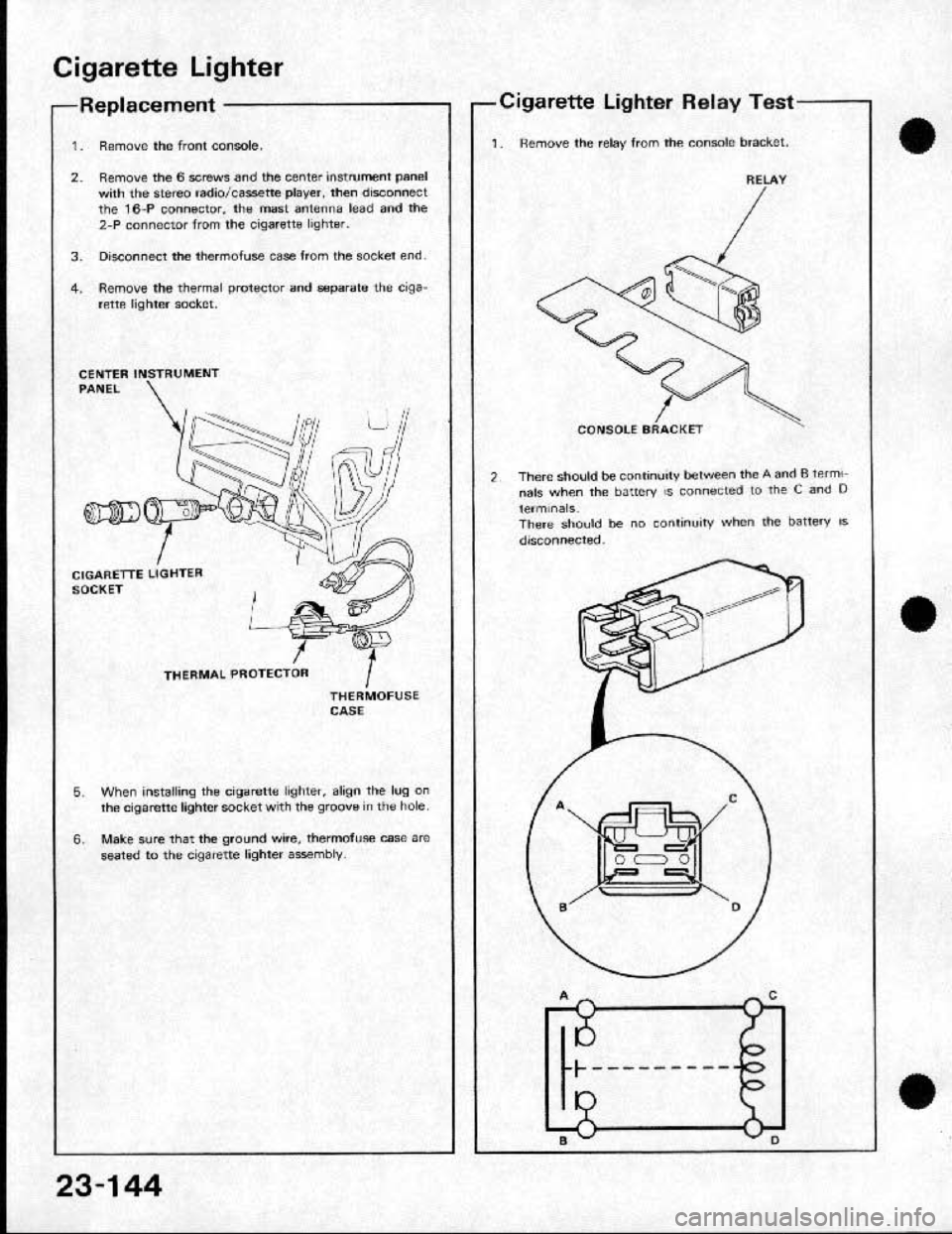 HONDA CRX 1991 2.G Workshop Manual 