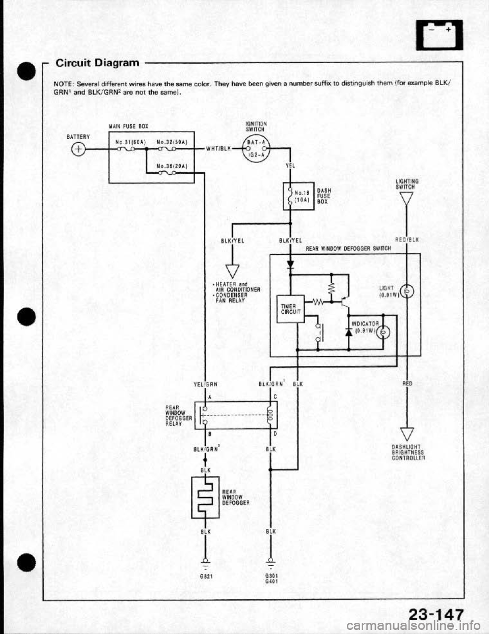 HONDA CRX 1991 2.G Workshop Manual HONDA CRX 1991 2.G Workshop Manual