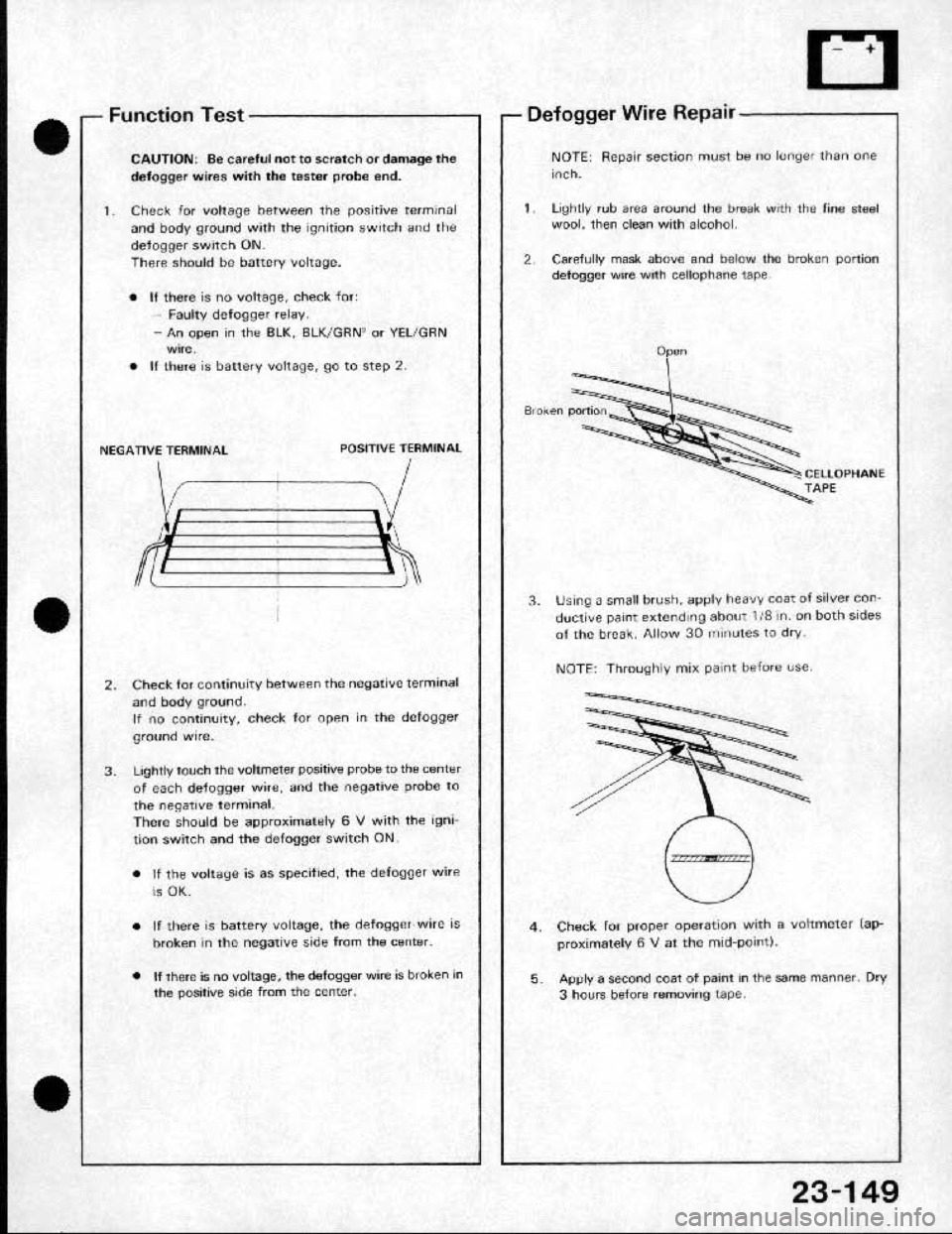 HONDA CRX 1991 2.G Workshop Manual HONDA CRX 1991 2.G Workshop Manual