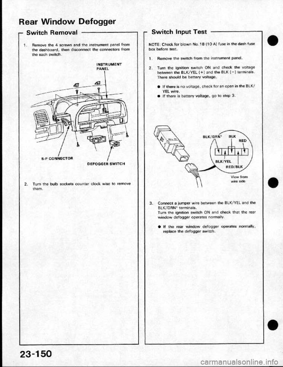 HONDA CRX 1991 2.G Workshop Manual HONDA CRX 1991 2.G Workshop Manual