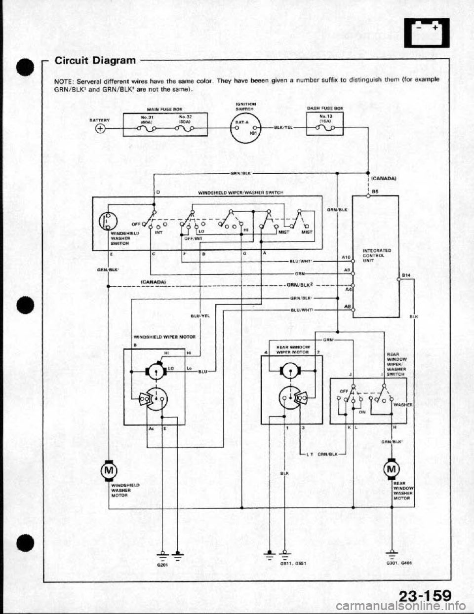 HONDA CRX 1991 2.G Workshop Manual 