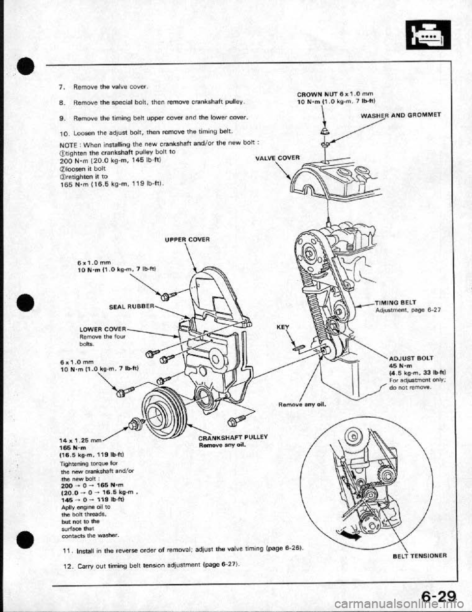 HONDA CRX 1991 2.G Repair Manual HONDA CRX 1991 2.G Repair Manual