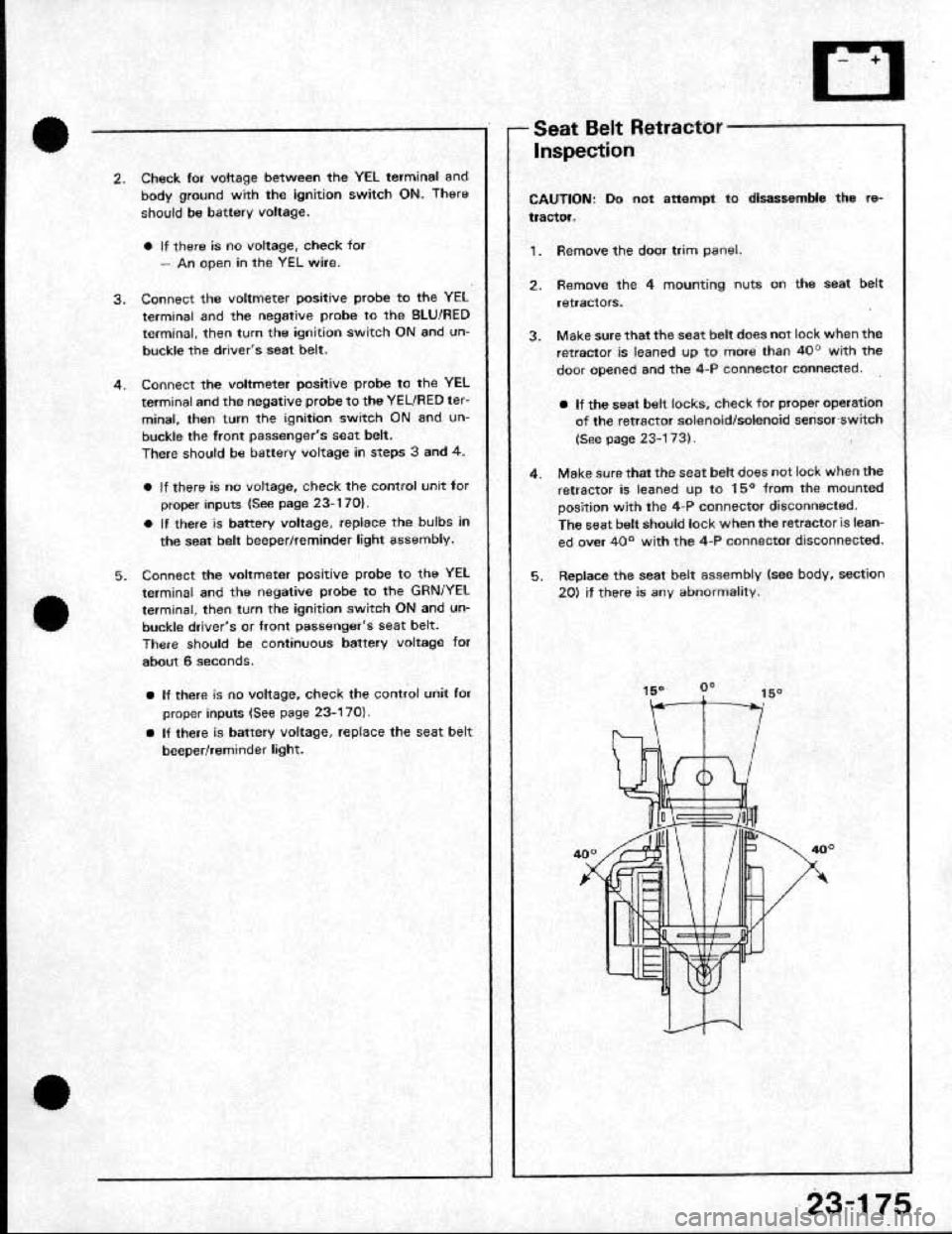 HONDA CRX 1991 2.G Workshop Manual 