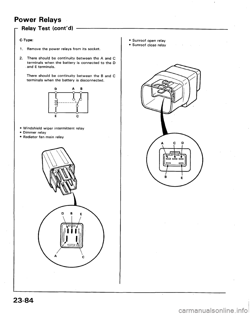 HONDA LEGEND 1991 2.G Workshop Manual 