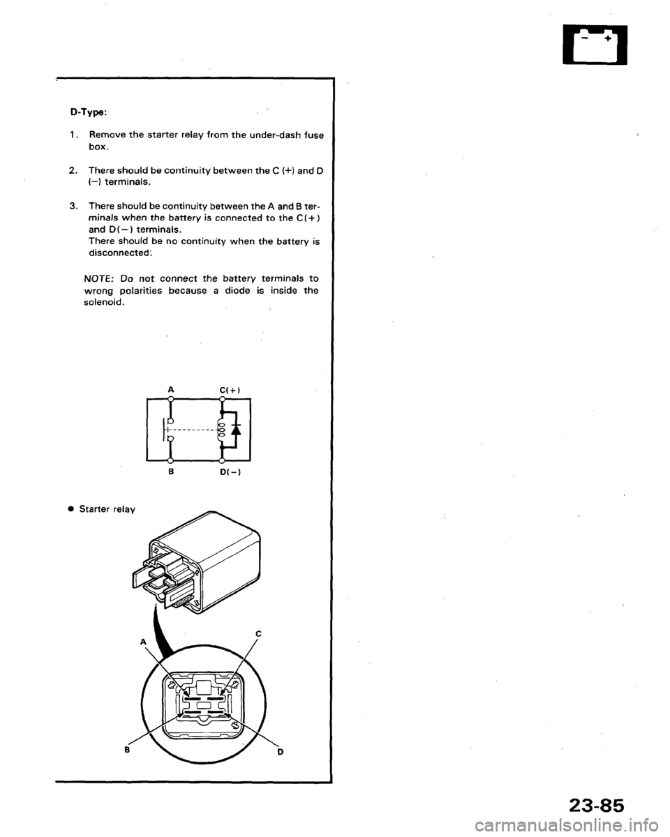 HONDA LEGEND 1991 2.G Workshop Manual 
