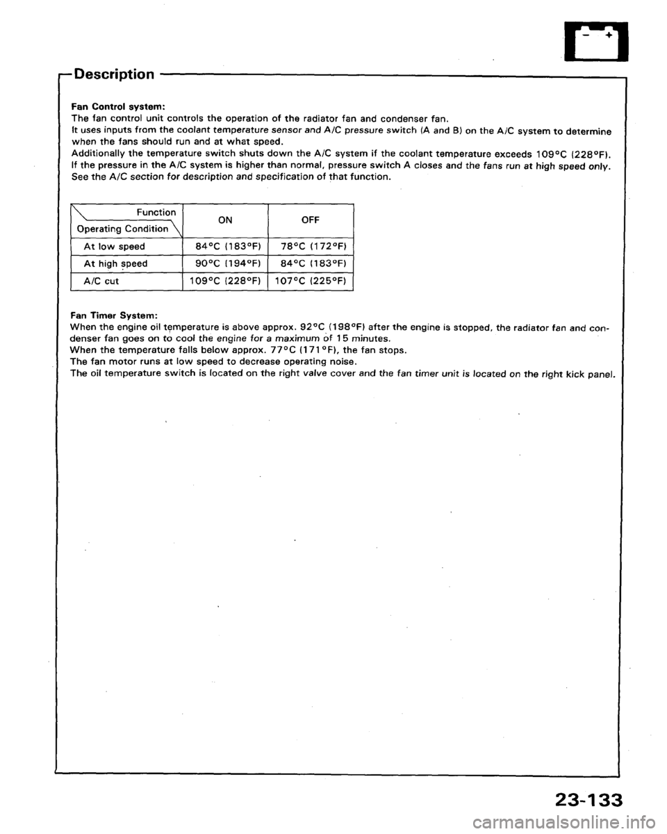 HONDA LEGEND 1991 2.G Workshop Manual HONDA LEGEND 1991 2.G Workshop Manual