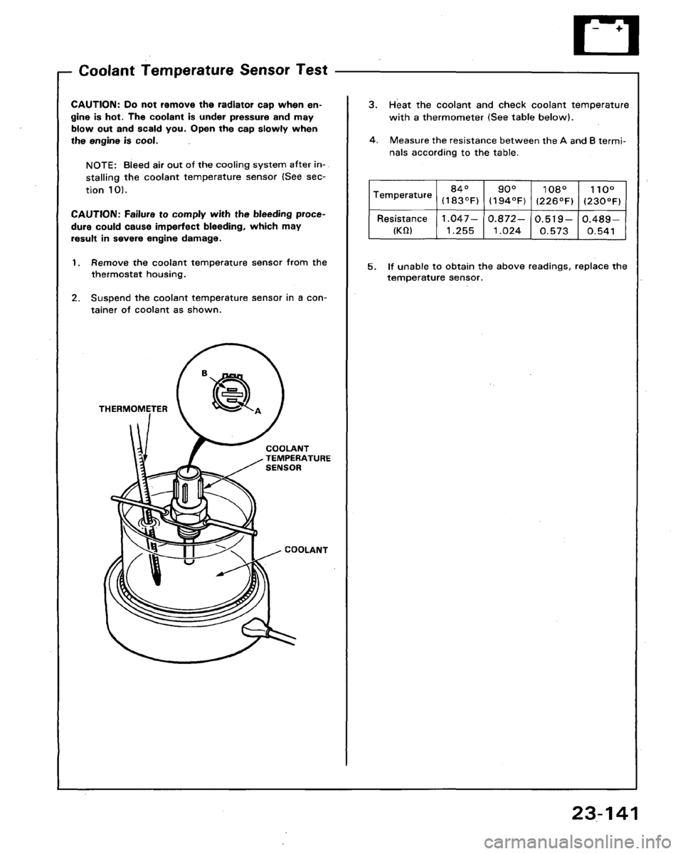 HONDA LEGEND 1991 2.G Workshop Manual 