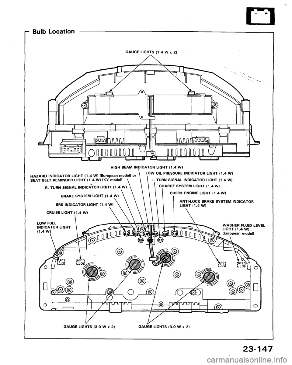 HONDA LEGEND 1991 2.G Workshop Manual 
