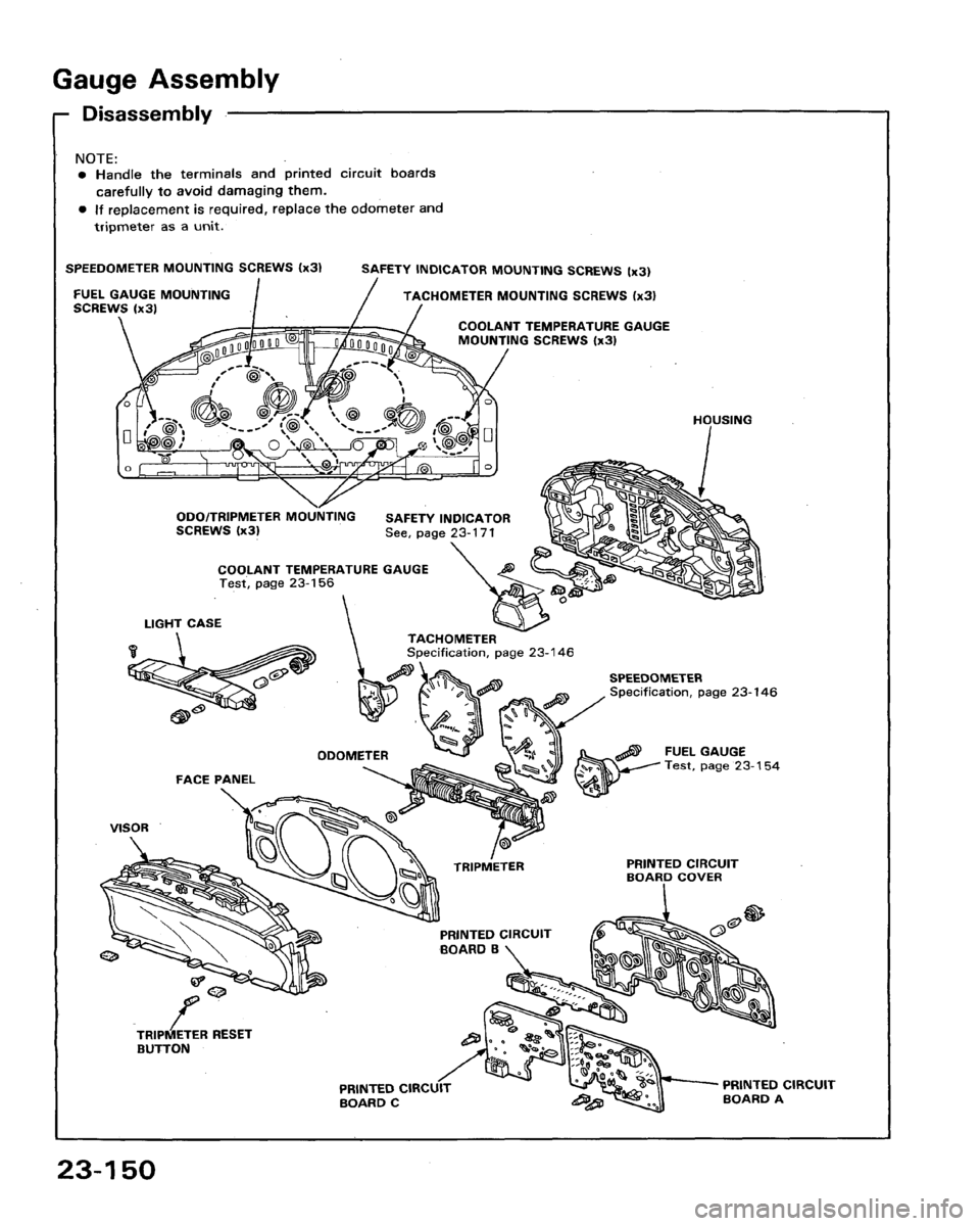 HONDA LEGEND 1991 2.G Workshop Manual 