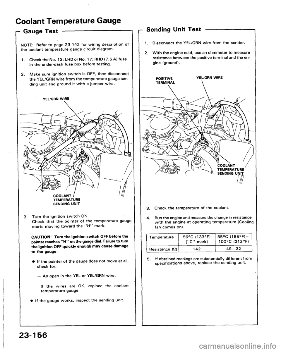 HONDA LEGEND 1991 2.G Workshop Manual 