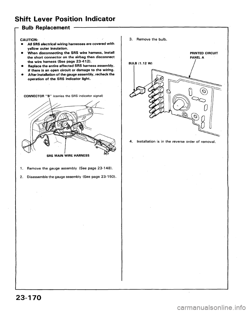 HONDA LEGEND 1991 2.G Workshop Manual 