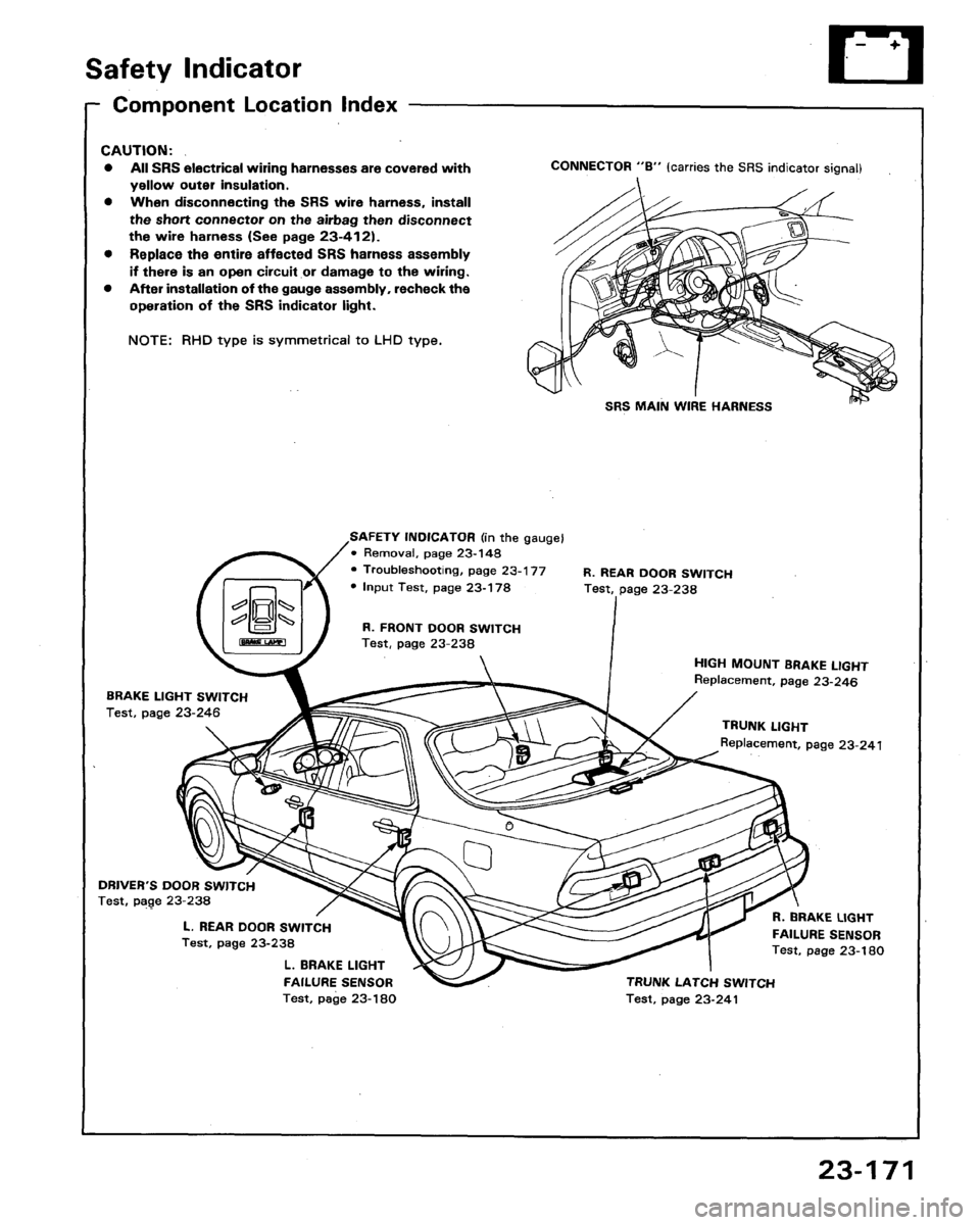 HONDA LEGEND 1991 2.G Workshop Manual 