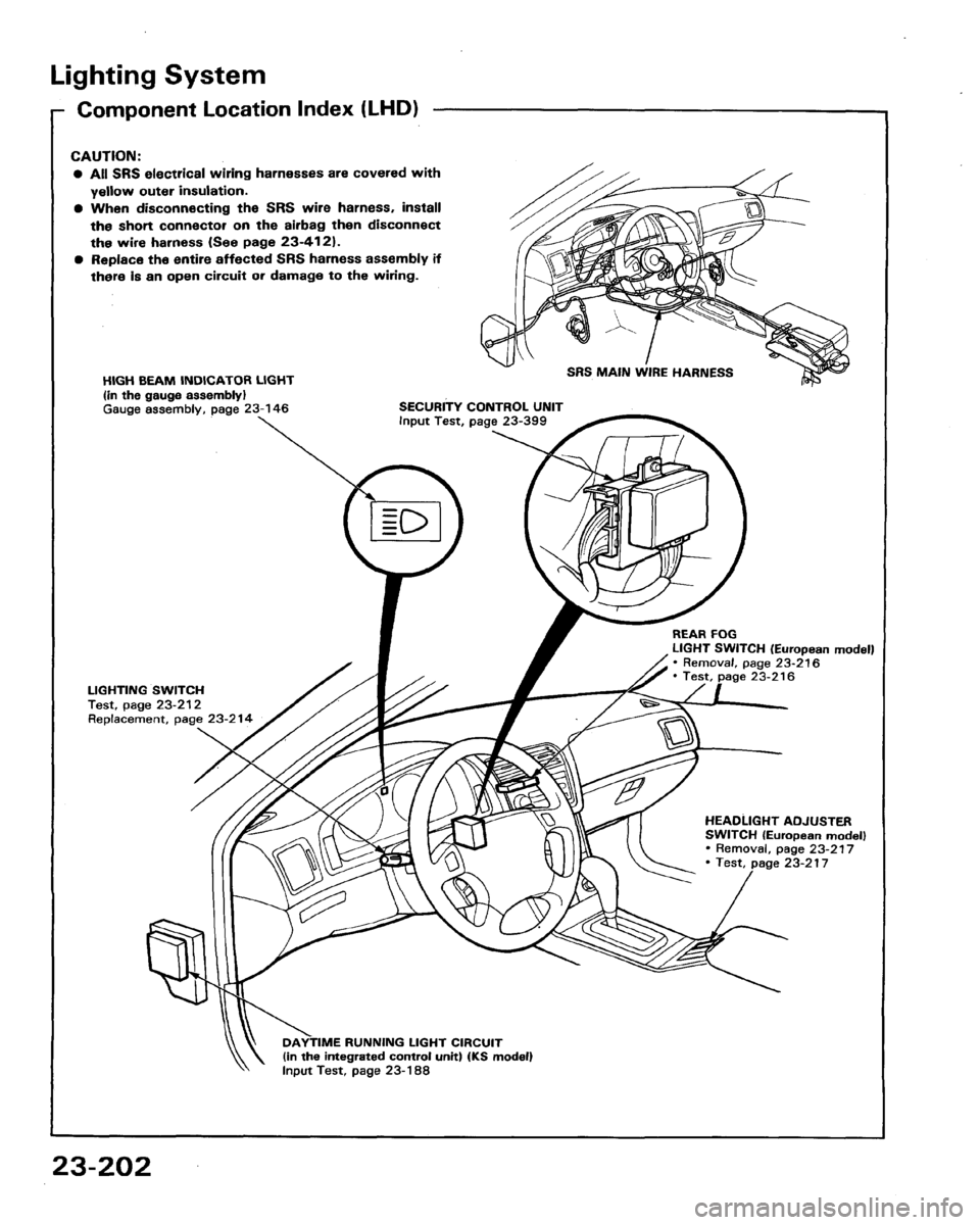 HONDA LEGEND 1991 2.G Workshop Manual HONDA LEGEND 1991 2.G Workshop Manual