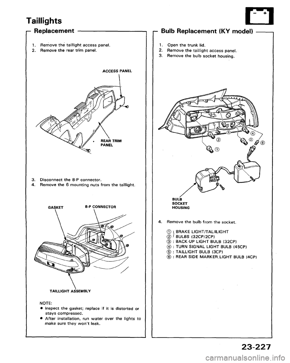 HONDA LEGEND 1991 2.G Workshop Manual HONDA LEGEND 1991 2.G Workshop Manual