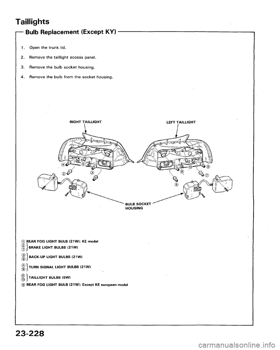 HONDA LEGEND 1991 2.G Workshop Manual HONDA LEGEND 1991 2.G Workshop Manual