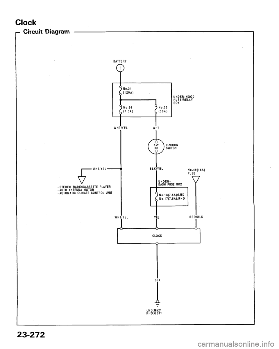 HONDA LEGEND 1991 2.G Workshop Manual HONDA LEGEND 1991 2.G Workshop Manual