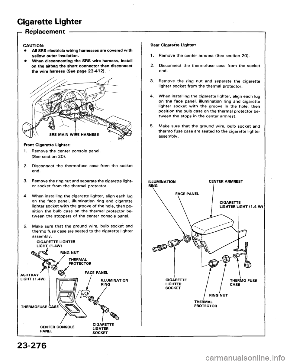 HONDA LEGEND 1991 2.G Workshop Manual HONDA LEGEND 1991 2.G Workshop Manual