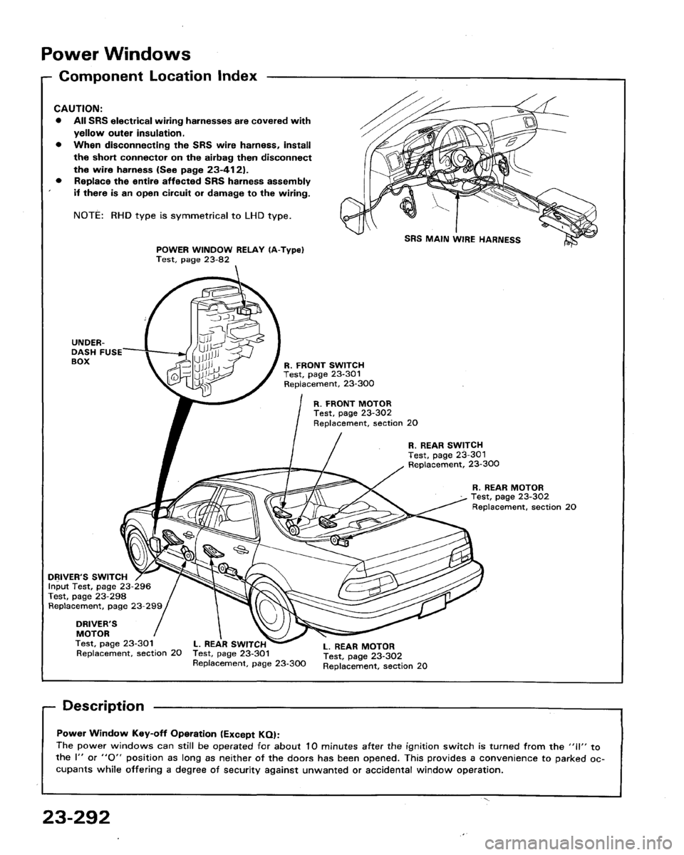HONDA LEGEND 1991 2.G Workshop Manual HONDA LEGEND 1991 2.G Workshop Manual