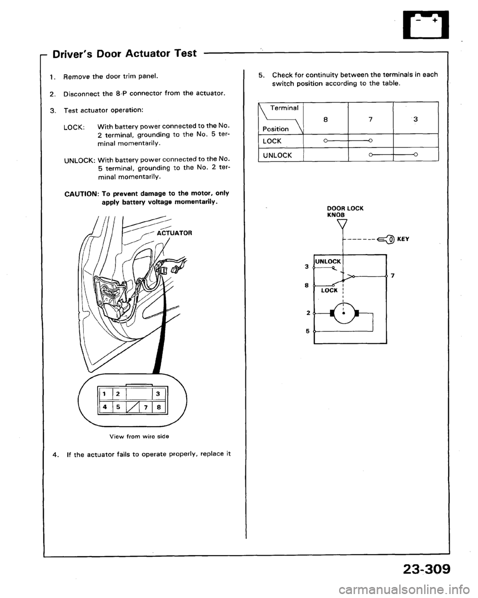 HONDA LEGEND 1991 2.G Workshop Manual HONDA LEGEND 1991 2.G Workshop Manual